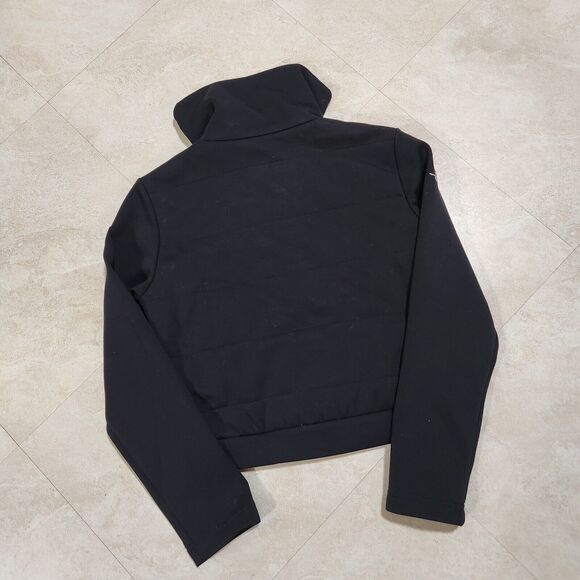 Fusalp X Airelles Womens S Small Black Crop Full Zip Mock Turtle Neck Jacket - Picture 15 of 15